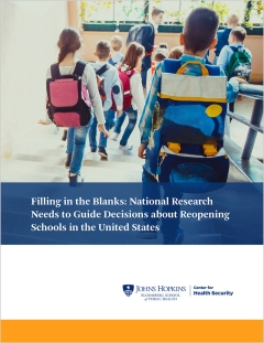 Filling in the Blanks: National Research Needs to Guide Decisions about Reopening Schools in the United States