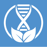 AIxBio policy icon AIxBio policy icon, a DNA helix with plant leafs inside a circle