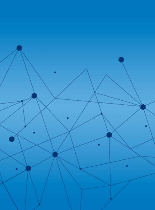 Blue network. Abstract connection on white background. Network technology background with dots and lines for desktop. Ai background. Modern abstract concept. Line background, network technology vector By Marinko