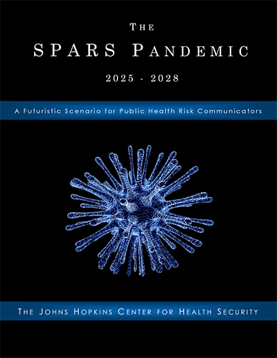 Report cover, SPARS Pandemic Scenario Report cover, SPARS Pandemic Scenario