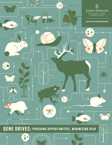 Report cover, Gene Drives Report cover, Gene Drives